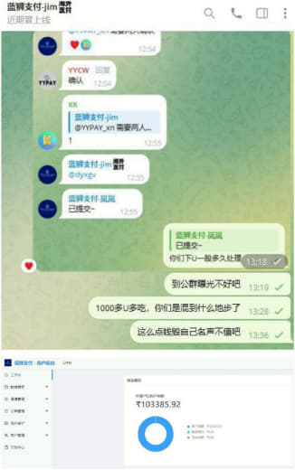 曝光骗子一枚，蓝狮支付，印度代收不回U直接解散群组发信息不回复，希望大...